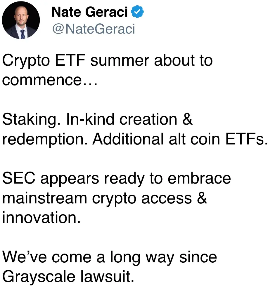 Crypto ETF summer about to commence…